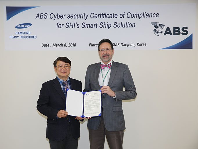 SHI’s Smart Ship Solution Secures ABS Cyber Approval