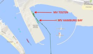mv tolten collision port of karachi