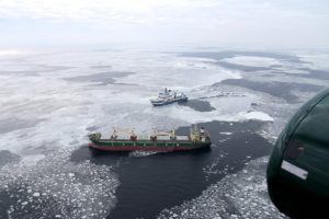 bulk carrier taking on water gulf of finland