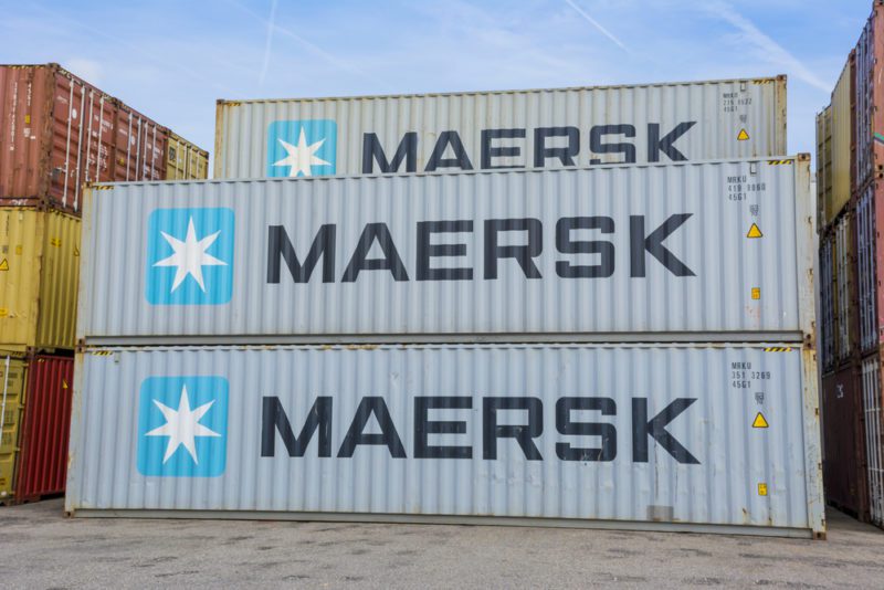 Maersk shipping container