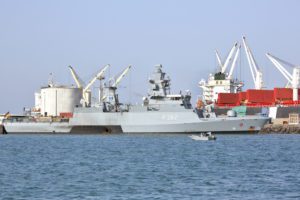 Port Of Djibouti Warship