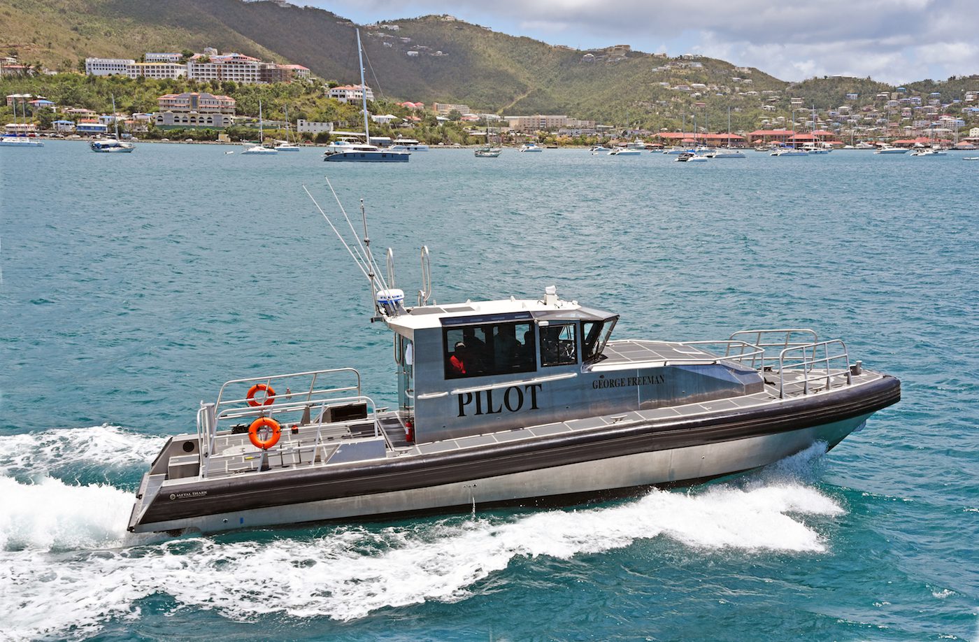 Metal Shark Delivers New 45’ Pilot Boat and 32’ Port Security Boat to the Virgin Islands Port Authority