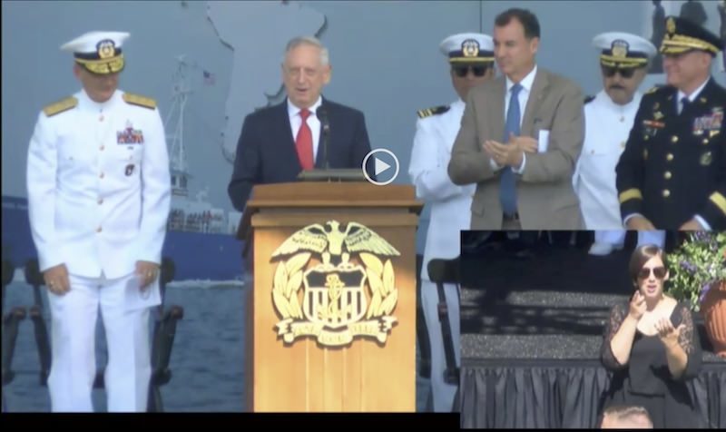 secdef Mattis usmma graduation