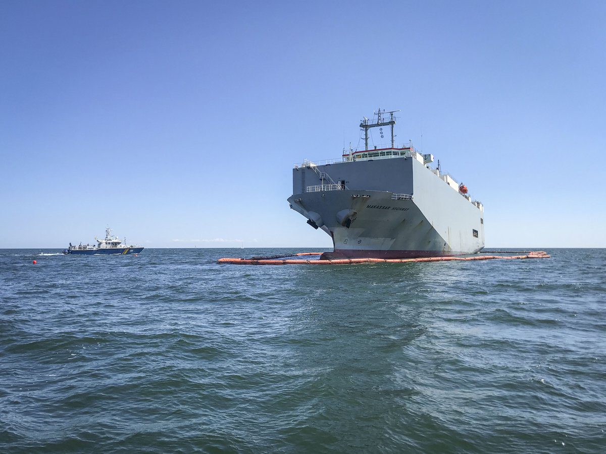 Damage to Grounded Car Carrier Worse Than Thought; Complex Salvage Lies Ahead
