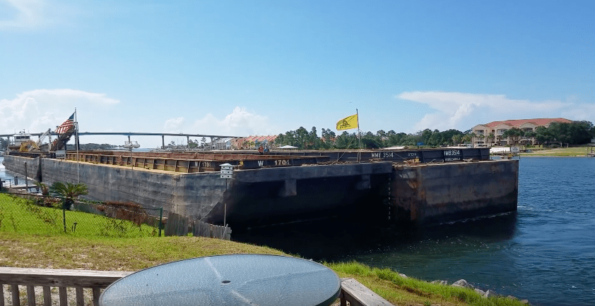 Incident Video: Barge Takes Out Private Dock on Florida Panhandle