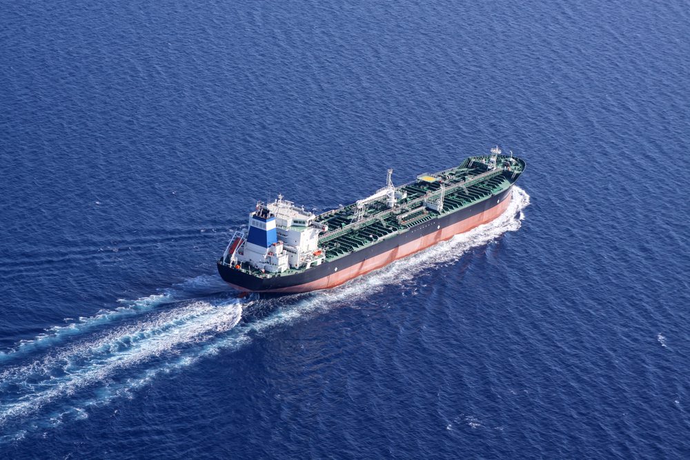File photo of a product tanker underway at sea