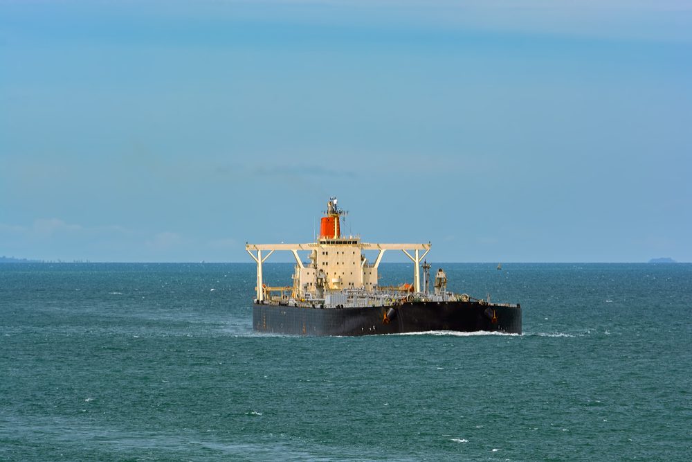 tanker underway