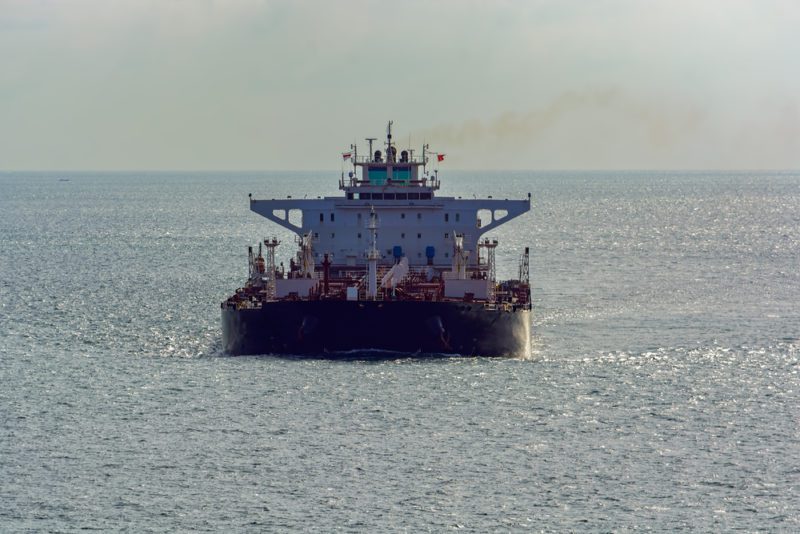 laden oil tanker