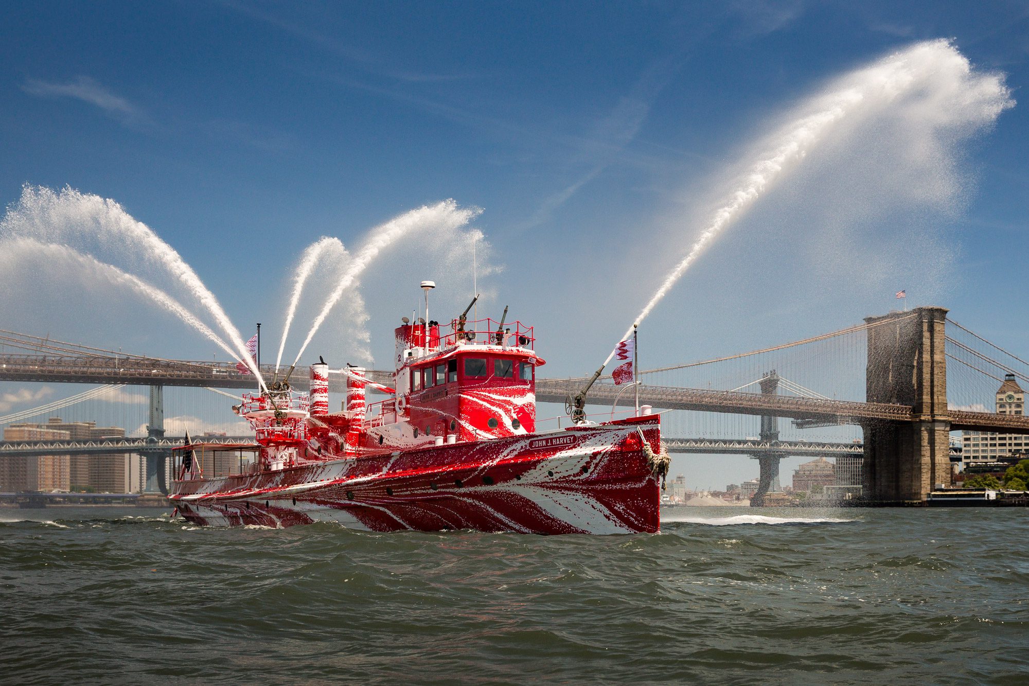 Ship Photos: Historic NYC Fireboat John J Harvey Gets Dazzled