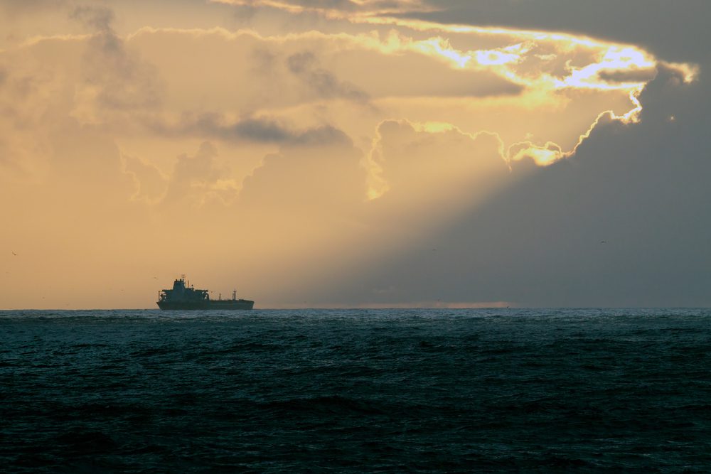 tanker at sea