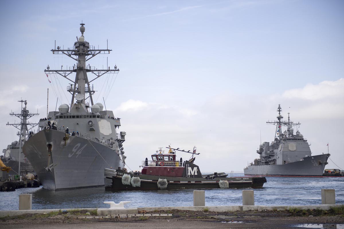 U.S. Navy Sorties Ships Ahead of Major Hurricane Florence, TS Olivia in the Pacific