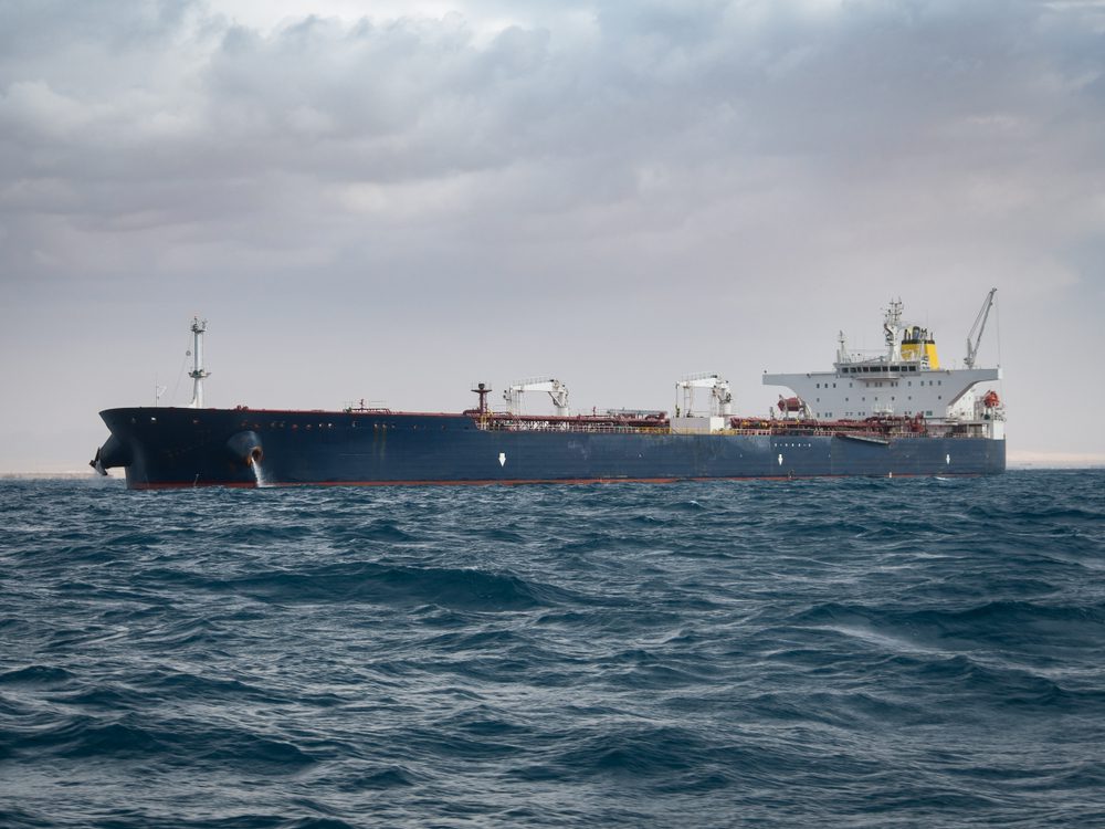 tanker at sea