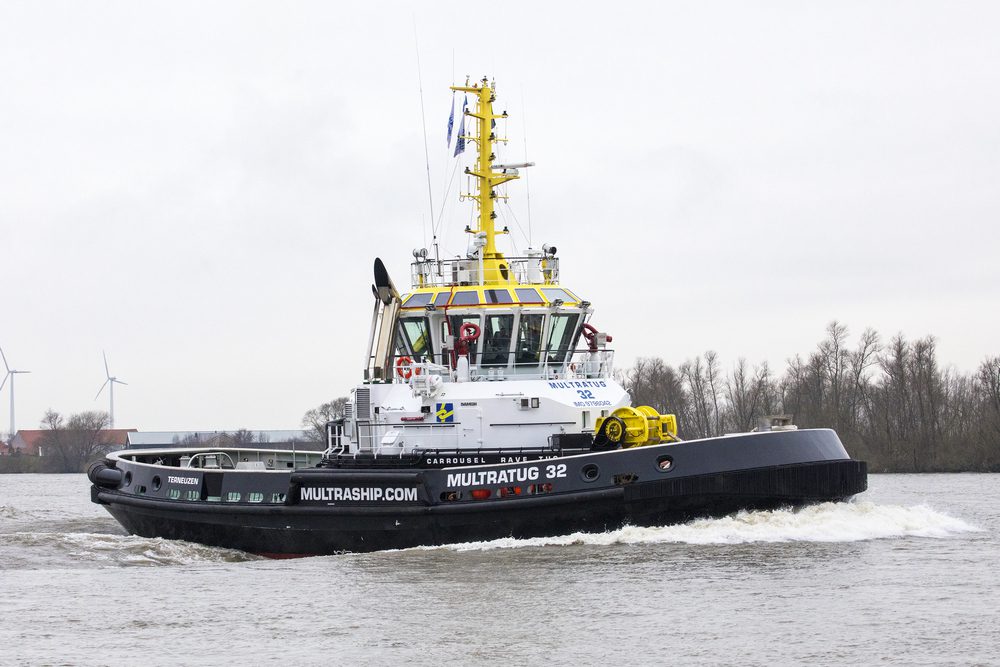 Damen Shipyards Group celebrates Multraship Carrousel RAVE Tug winning the Maritime KVNR Shipping Award