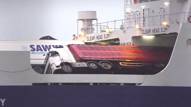 Vehicles Toppled Aboard P&O Ferry Due to Heavy Weather