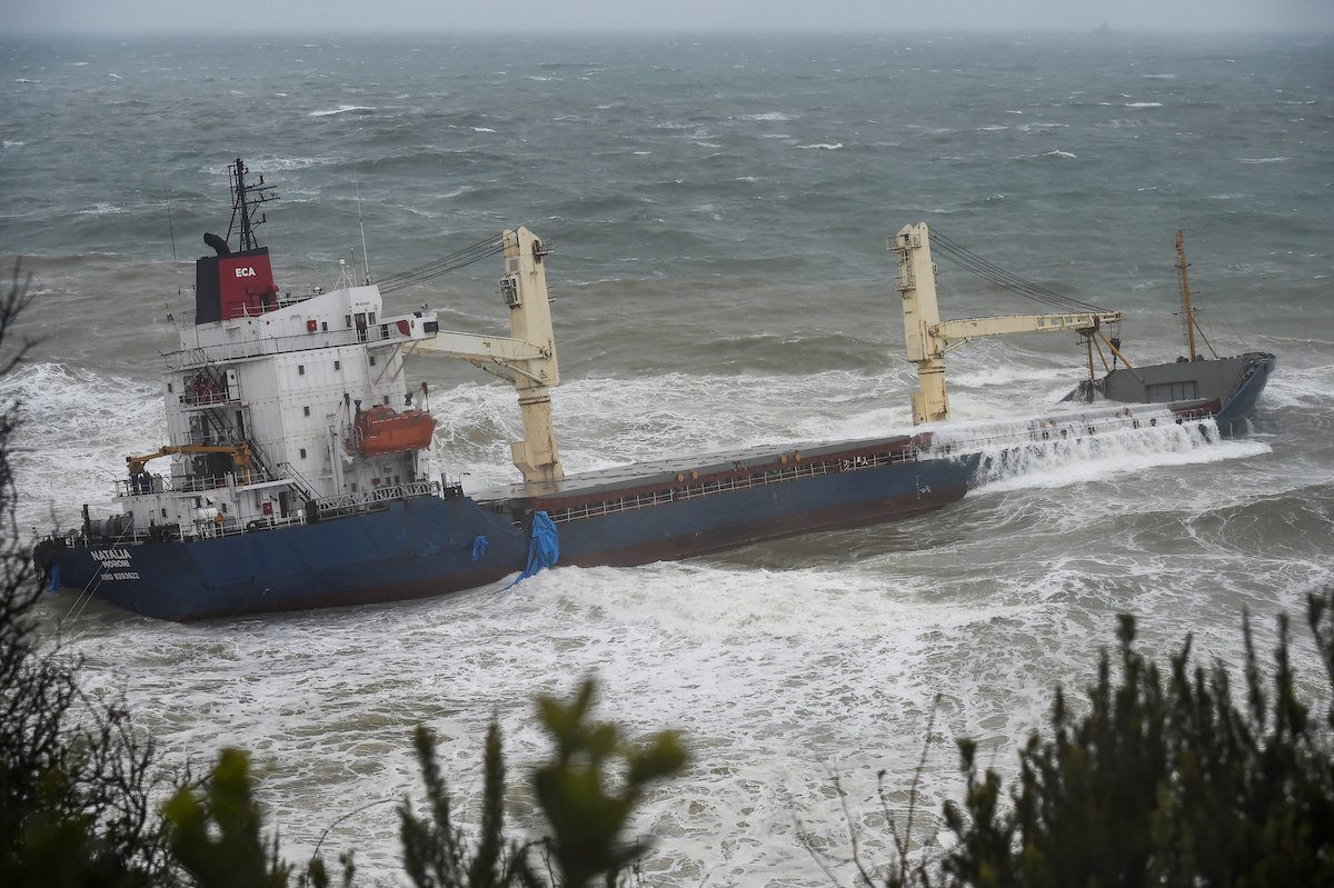 Watch: Dramatic Rescue After Cargo Ship Grounds Near Istanbul