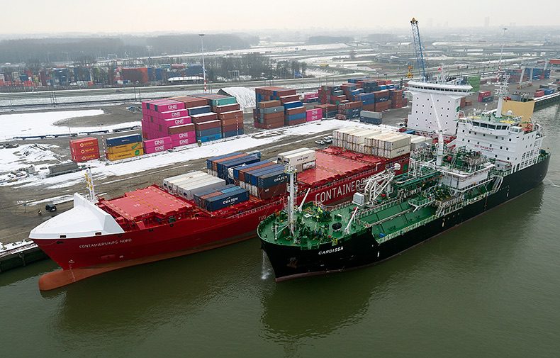 containerships nord first LNG bunkering