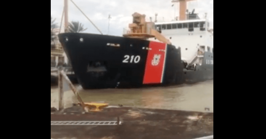Incident Video: Coast Guard Vessel Carrying Mardi Gras Royalty Crashes Into Dock