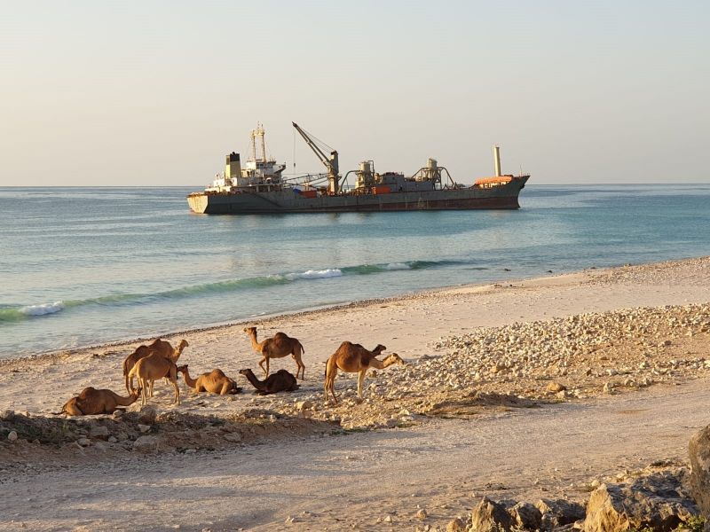 Resolve Refloats Cement Carrier off Pristine beaches of Oman allowing no damage to the environment