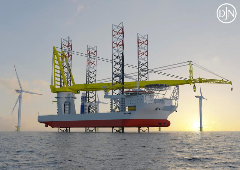 Voltaire offshore wind installation vessel