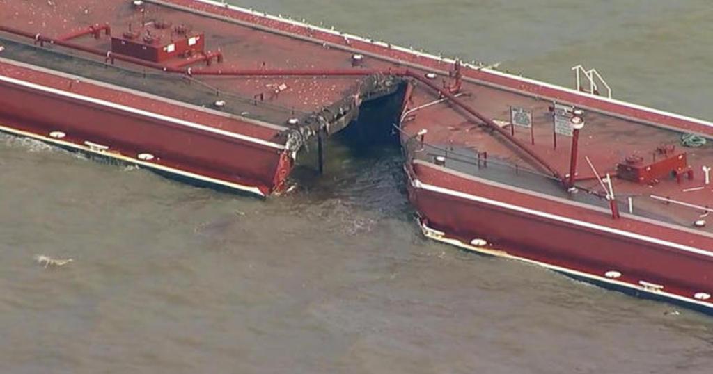 Major Gas Product Spill on Houston Ship Channel After Tanker and Barges Collide