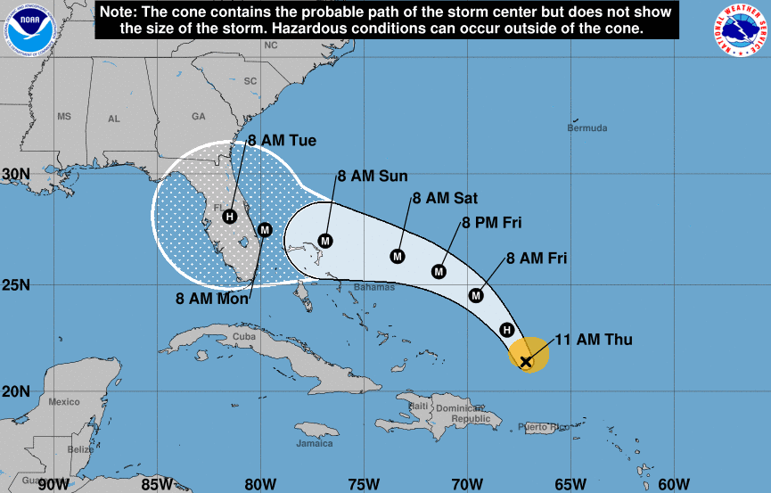 Hurricane Dorian Could Be Major Category 4 Hurricane at Landfall