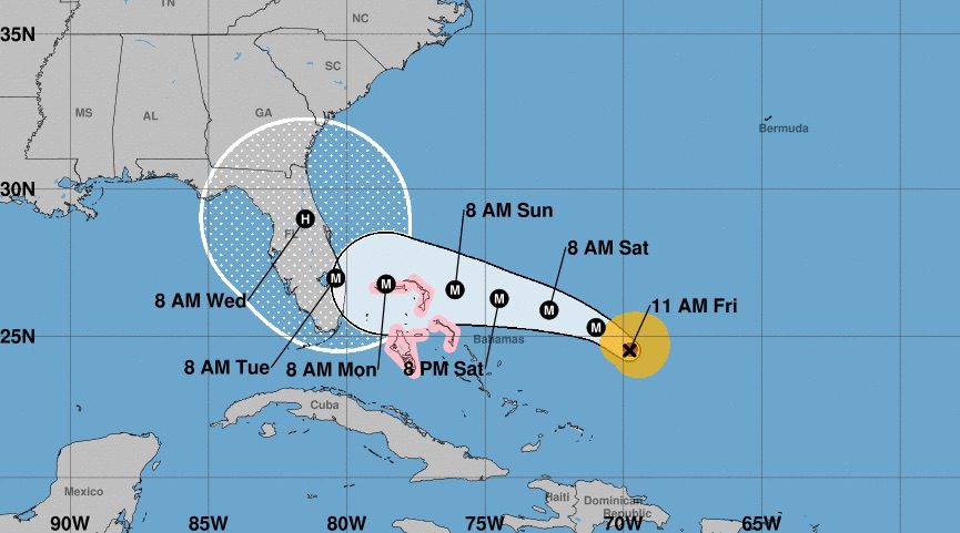 Florida Braces for Direct Hit from Strengthening Hurricane Dorian