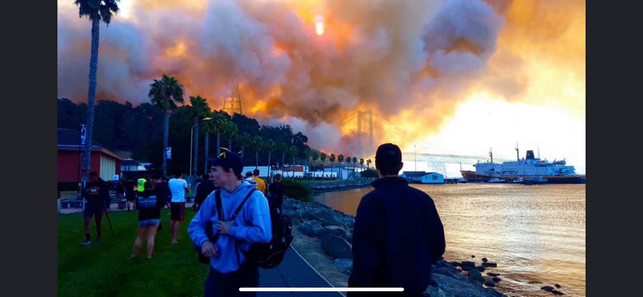 California Wild Fires Strike Maritime College
