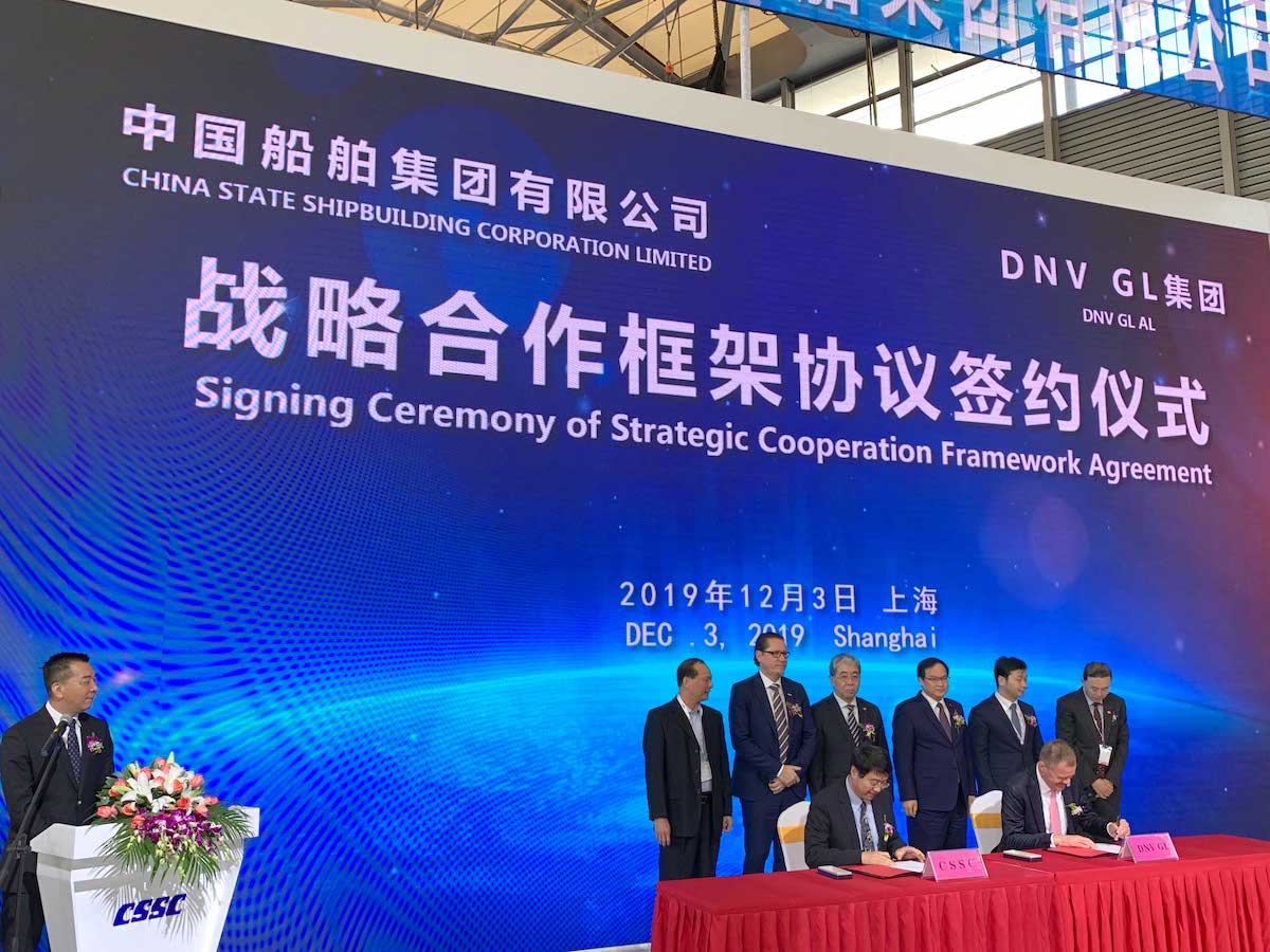 DNV GL Signs Broad Strategic Cooperation with China State Shipbuilding