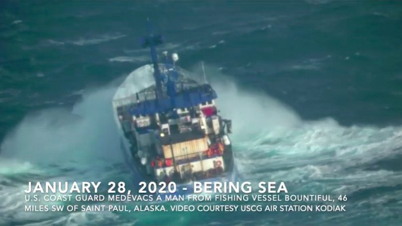Watch: Heavy Seas Medevac in Bering Sea