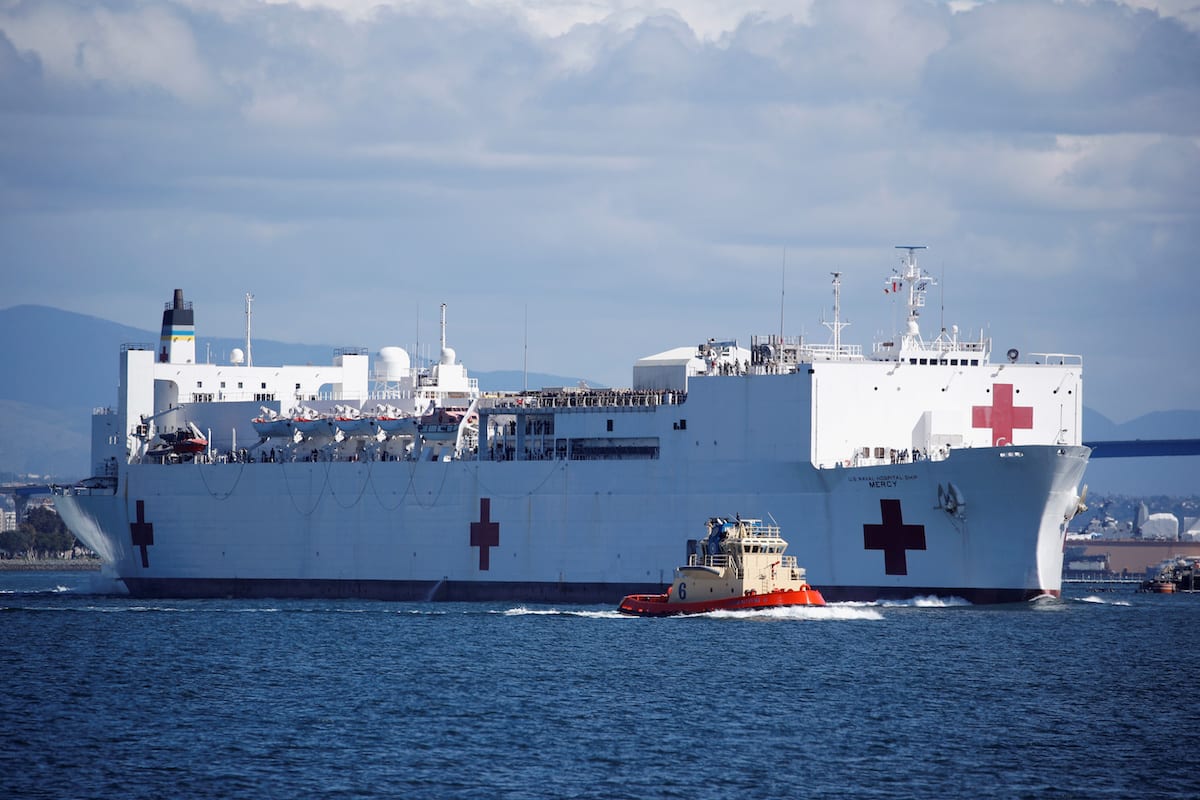 Hospital Ship ‘Mercy’ Steaming to Los Angeles to Assist with COVID-19 Response