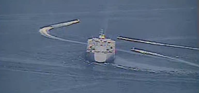U.S. Navy Says Iran Revolutionary Guard Vessels Harassed U.S. Military Vessels in Arabian Gulf