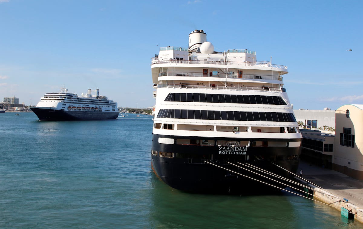 Two Holland America Cruise Ships Dock in Florida