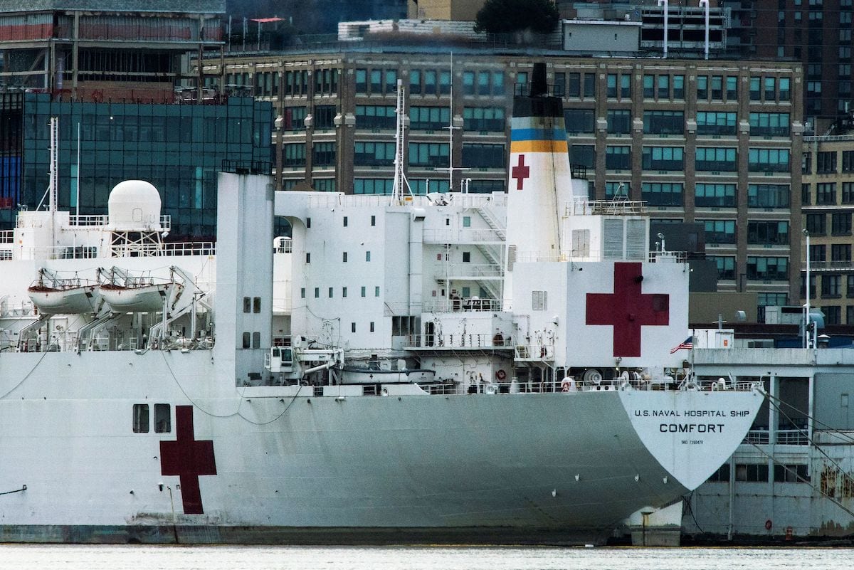 Hospital Ship USNS Comfort to Start Accepting COVID-19 Patients