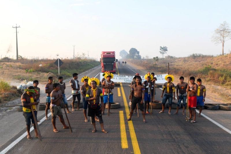 Amazon River Tribe Blocks Ports