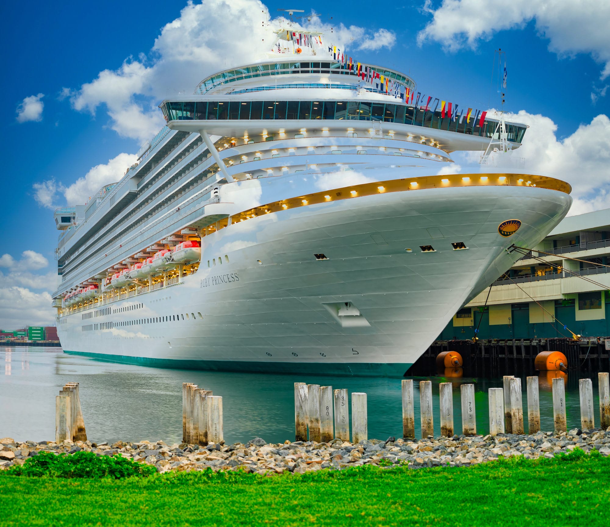 Ruby Princess Cruise Ship In Los Angeles