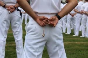 Photo Of USMMA Midshipman With Class Ring