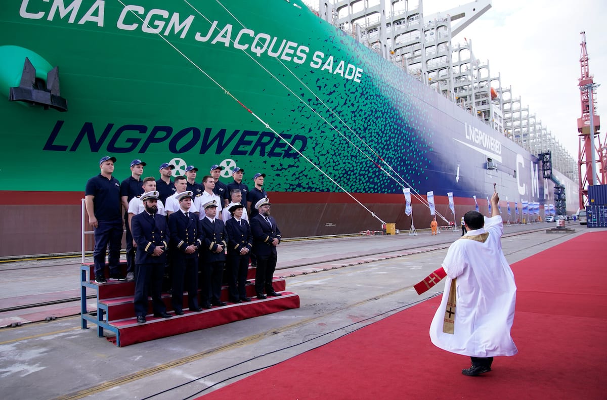 First of Nine LNG-Powered 23,000 TEU Containerships Joins CMA CGM Fleet