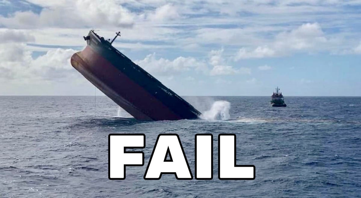 ship sinking fail