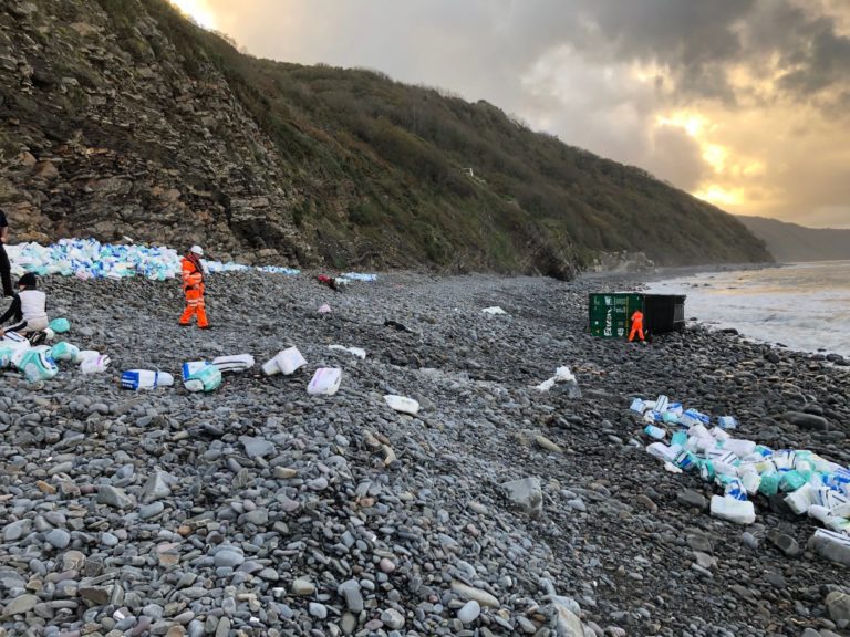 Lost Container Incident in Bristol Channel, England ...