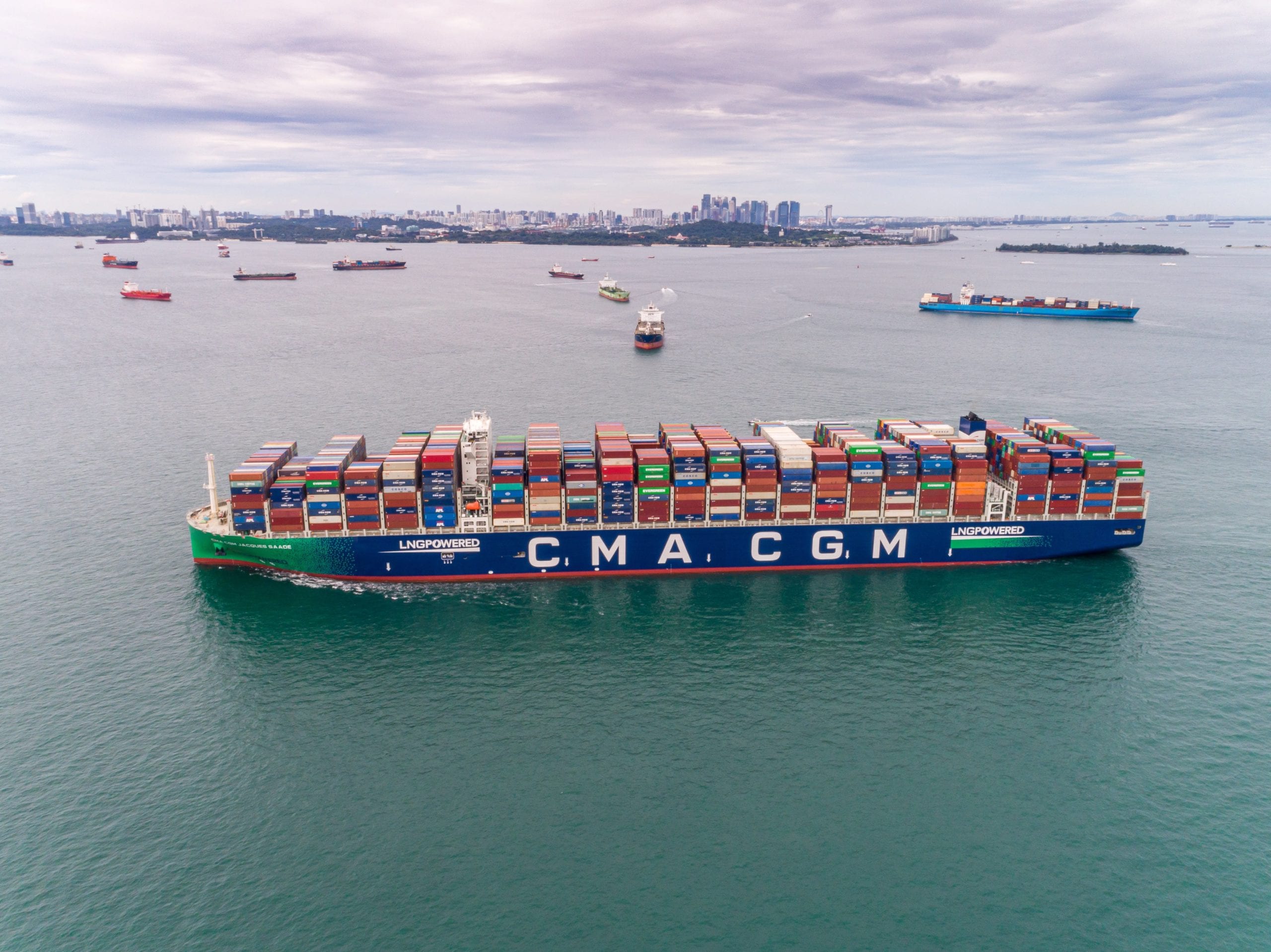 CMA CGM’s New LNG-Powered Megaship Sets Cargo Record