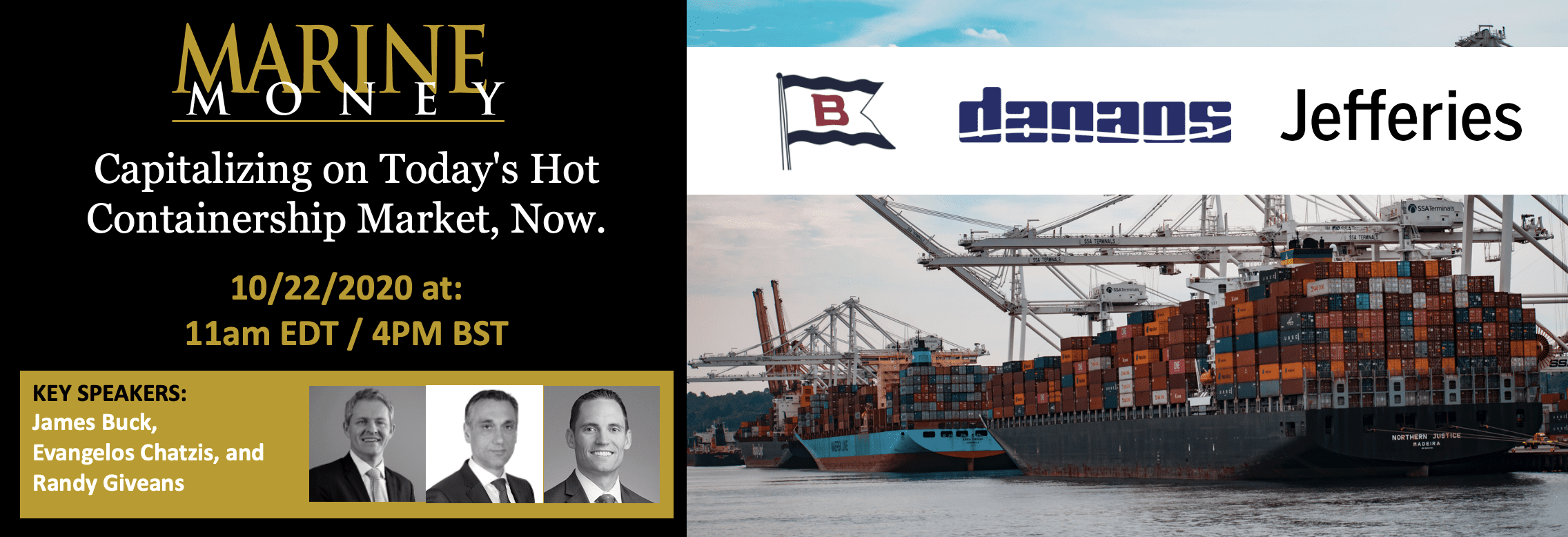 25-Minute Investment Opportunity Speed Round: Capitalizing on Today’s Hot Containership Market Now