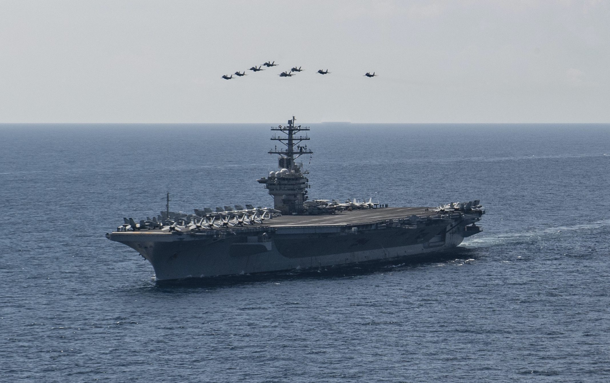USS Nimitz Deploys to Gulf