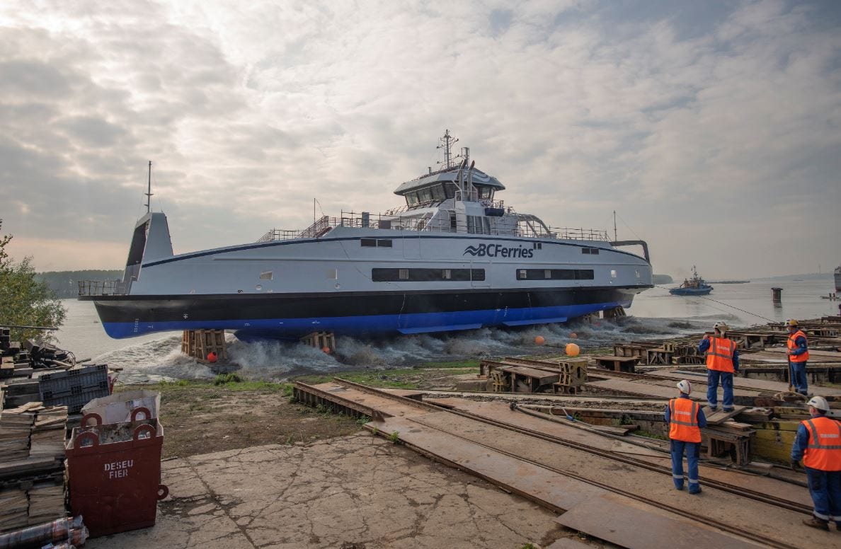 Damen launches third Island Class vessel for BC Ferries