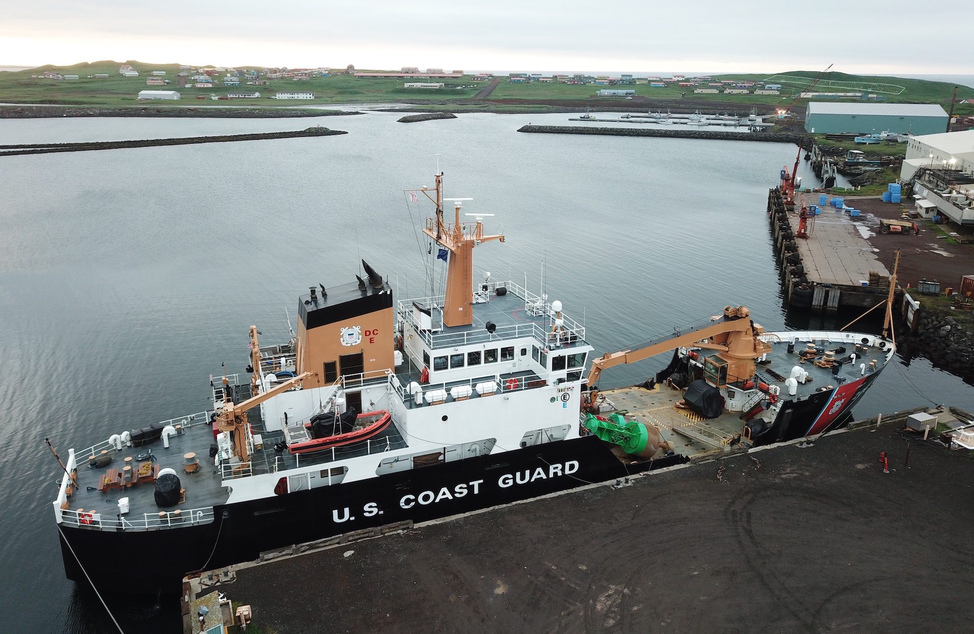 U.S. Coast Guard Buoy Tender Leaks Hydraulic Oil in Kodiak, Alaska