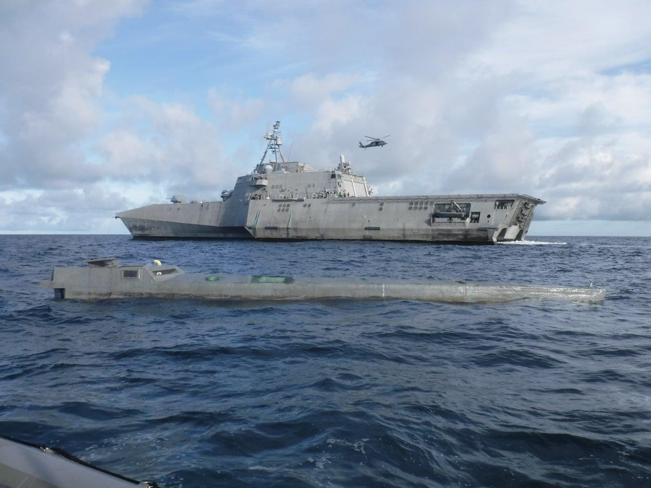 USS Gabrielle Giffords Catches Drug Smuggling Vessel Carrying Over $100 Million of Cocaine