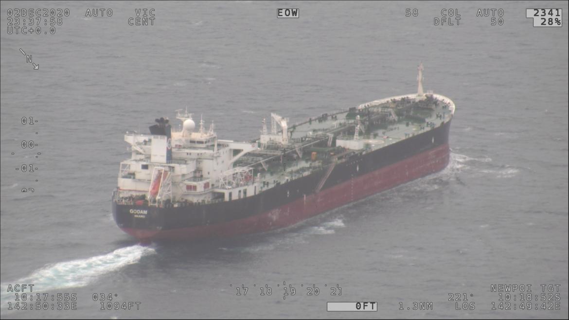 Tanker Rescues Two People Clinging to Wood Plank in Torres Strait