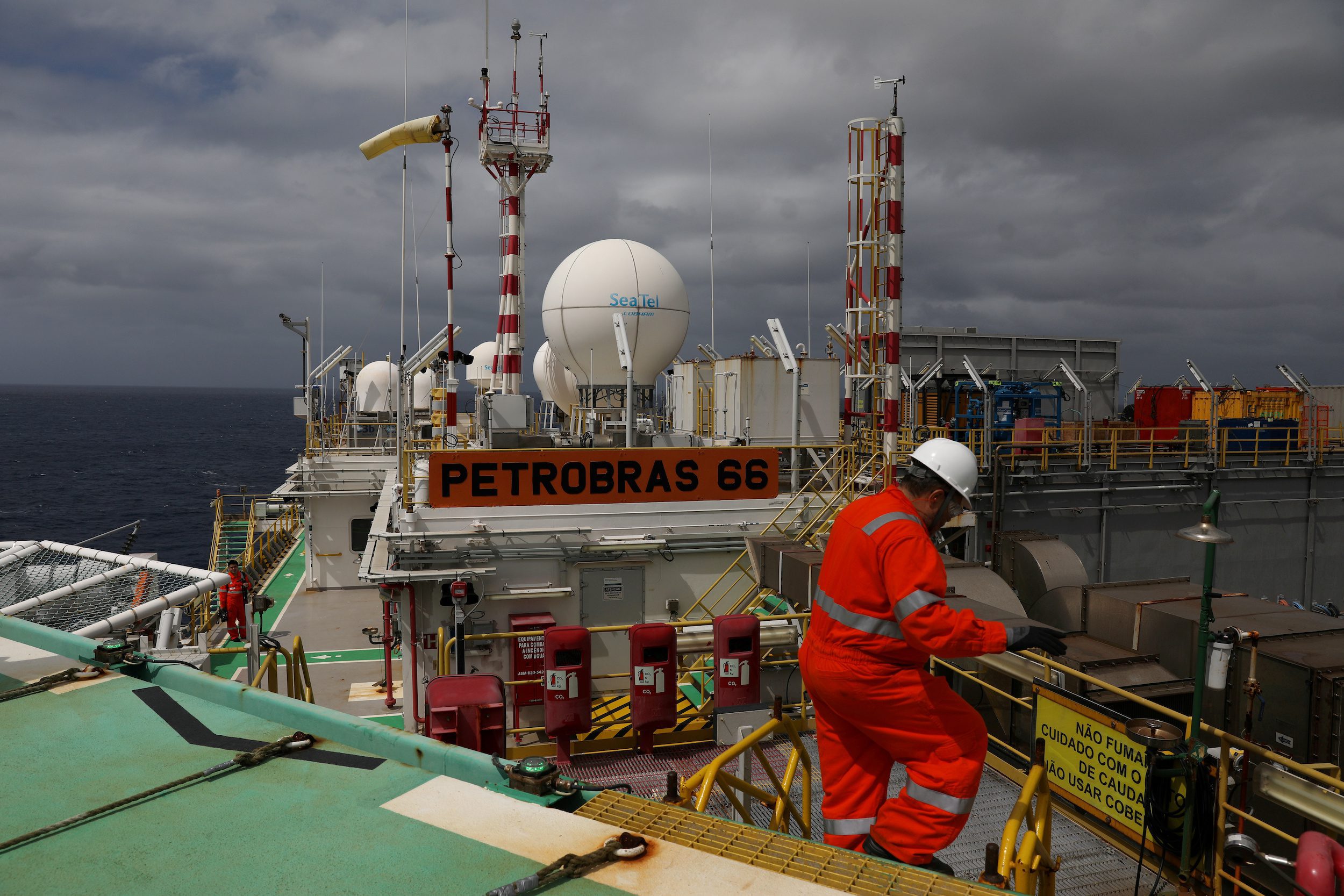 Offshore Brazil Petrobras P-66 oil rig