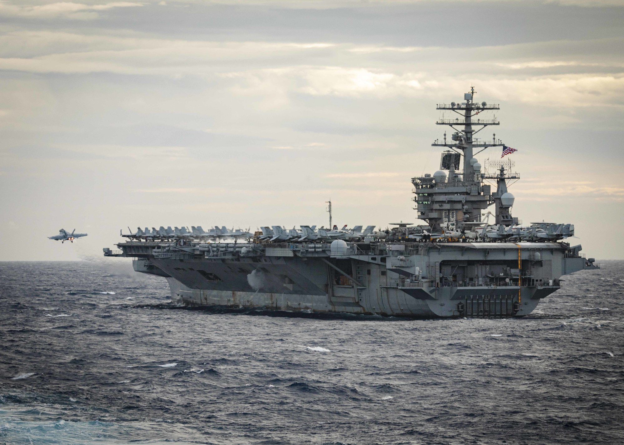 U.S. Aircraft Carriers Conduct Exercise in South China Sea