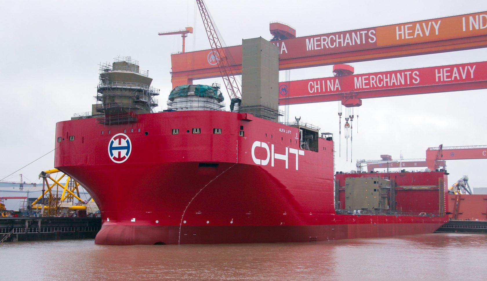 New Offshore Wind Foundation Installation Vessel ‘Alfa Lift’ Launched in China