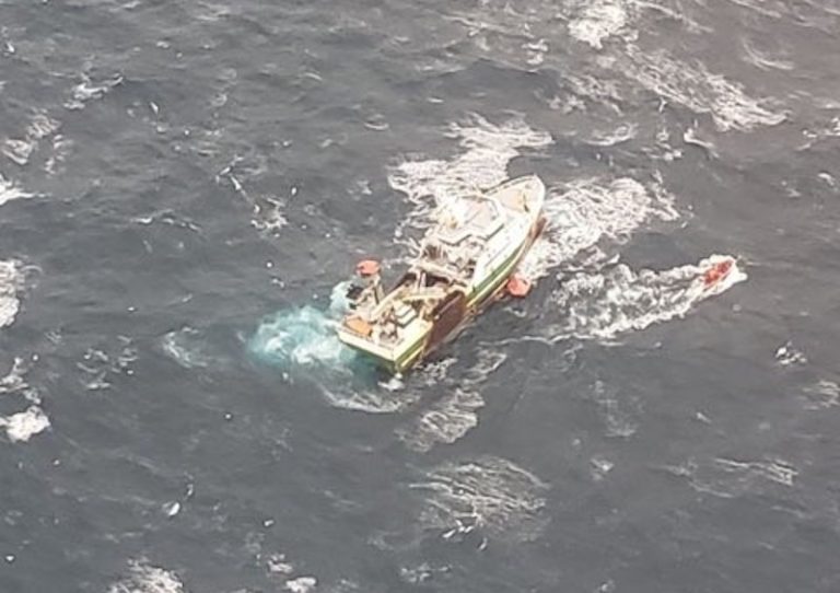 International Effort to Rescue 31 from Sinking Fishing Vessel